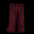 Black Red Striped Baggy Pants