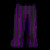 Black Purple Striped Baggy Pants