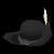 Black Cavalier Hat