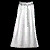 White Silver wedding skirt