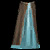 Brown Blue Peasant skirt