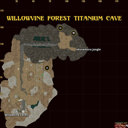 Map: WVF-KJ Titanium Cave - EL-DB - The Unofficial Eternal Lands Game ...